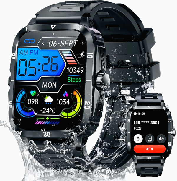 SL-TECH SMARTWATCH 1.96" 430mAh WATERPROOF BLUETOOTH Fitness for SAMSUNG/iPHONE