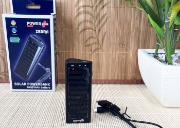 POWERplus Zebra 2,000 mAh Solar PowerBank with Integrated LED Flashlight