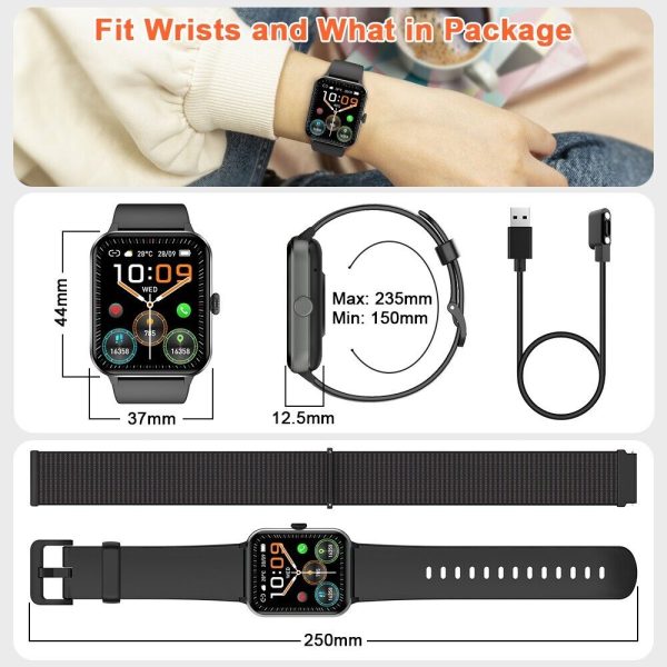 2025 Smart Watch For Men/Women, Waterproof Smartwatch Bluetooth iPhone Samsung - Image 2