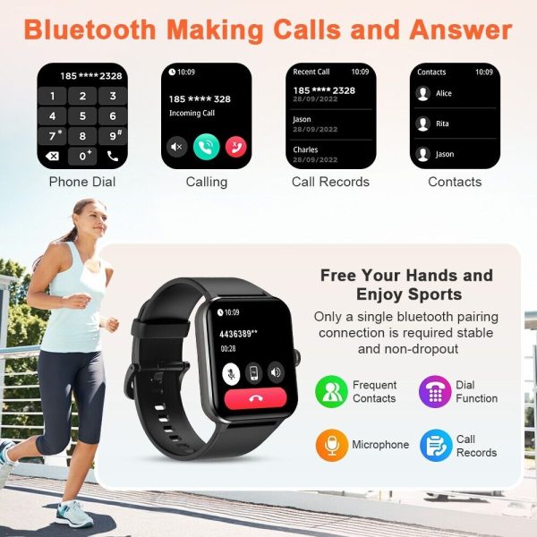 2025 Smart Watch For Men/Women, Waterproof Smartwatch Bluetooth iPhone Samsung - Image 4