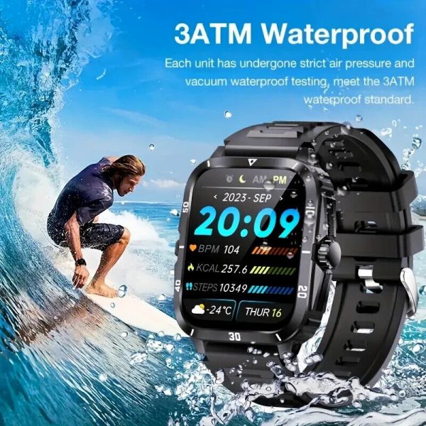 SL-TECH SMARTWATCH 1.96" 430mAh WATERPROOF BLUETOOTH Fitness for SAMSUNG/iPHONE - Image 7