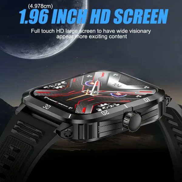 SL-TECH SMARTWATCH 1.96" 430mAh WATERPROOF BLUETOOTH Fitness for SAMSUNG/iPHONE - Image 9