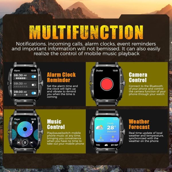 SL-TECH SMARTWATCH 1.96" 430mAh WATERPROOF BLUETOOTH Fitness for SAMSUNG/iPHONE - Image 10