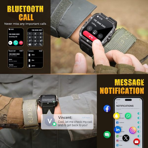 SL-TECH SMARTWATCH 1.96" 430mAh WATERPROOF BLUETOOTH Fitness for SAMSUNG/iPHONE - Image 15