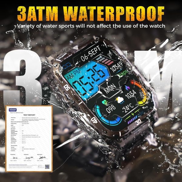 SL-TECH SMARTWATCH 1.96" 430mAh WATERPROOF BLUETOOTH Fitness for SAMSUNG/iPHONE - Image 18