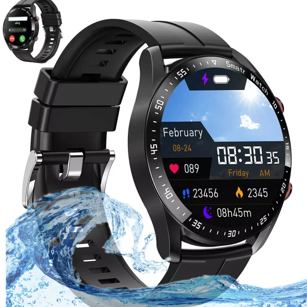 2024 Smart Watch For Men/Women Waterproof Smartwatch Bluetooth iPhone Samsung - Image 3