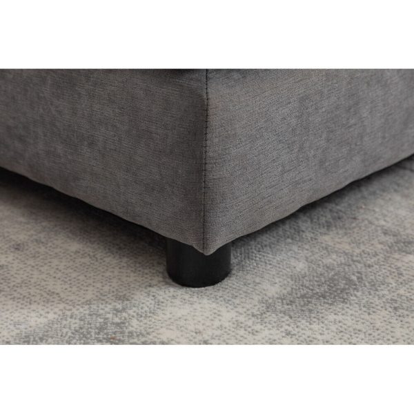 Modern Modular Sectional Sofa L-Shaped Sofa 3-Seater w/ Ottoman for Living Room - Image 12