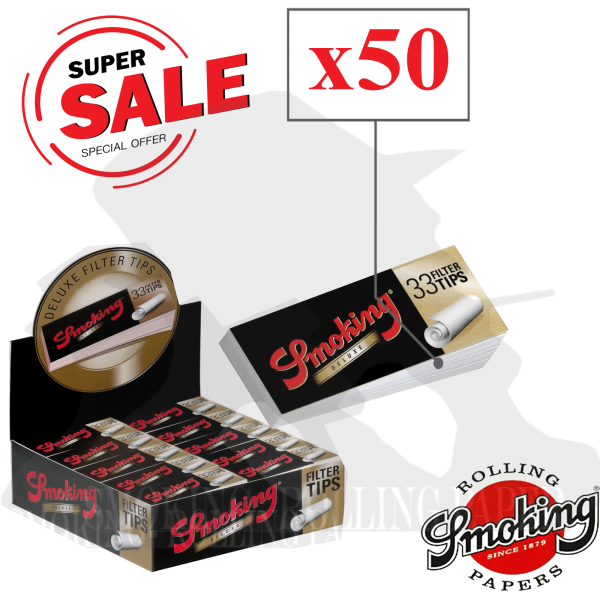 FILTRI IN CARTA SMOKING DELUXE KING SIZE 50 BLOCCHETTI FILTRINI IN CARTONCINO | eBay