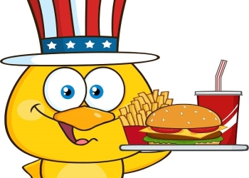 Fast Food Delivery Yellow Bird Personalized Address Labels