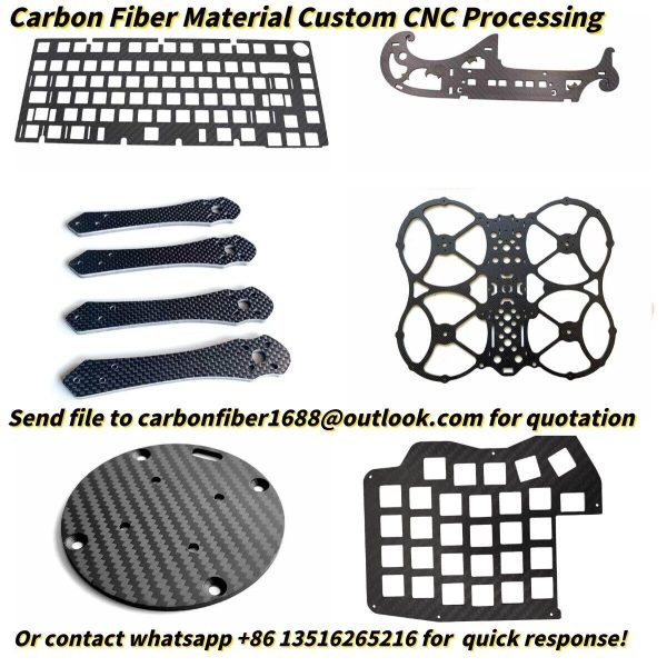 Carbon Fiber Plate Sheet Panel Process Carbon Board CNC Cut Engrave Service - Image 12