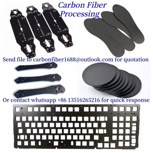Carbon Fiber Plate Sheet Panel Process Carbon Board CNC Cut Engrave Service - Image 15