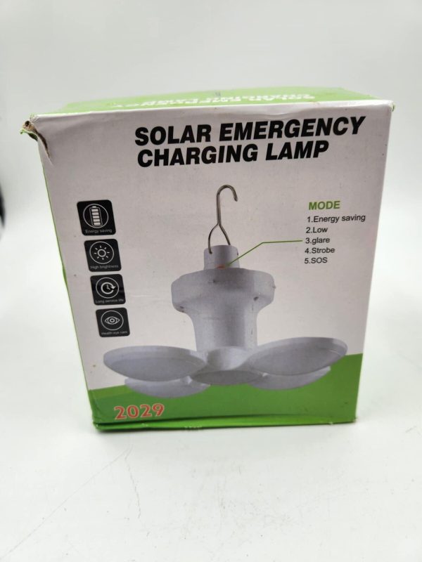 Foldable Solar LED Torch Night Light Outdoor Camping Lamp Emergency Rechargeable - Image 2