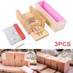 Soap Making silicone Mold Making Tool Wooden Soap cutter Mold