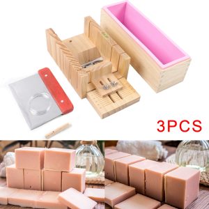Soap Making silicone Mold Making Tool Wooden Soap cutter Mold