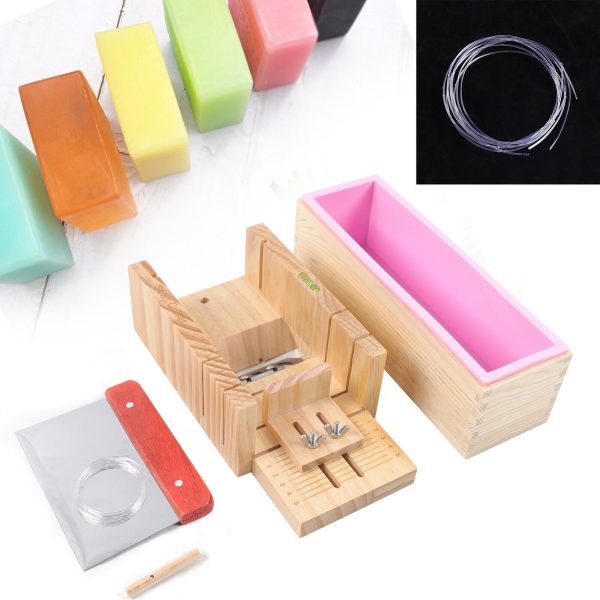 Soap Making silicone Mold Making Tool Wooden Soap cutter Mold - Image 6