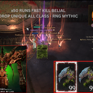 DIABLO 4🔥SEASON 8🔥x50 Runs Belial Boss🔥Modify Reward All Boss+Mythic (T4) | eBay